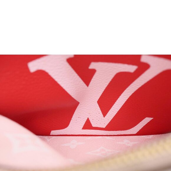 Louis Vuitton  Double Zip Pochette Giant Monogram Jungle Crossbody Bag Red - Picture 16 of 16